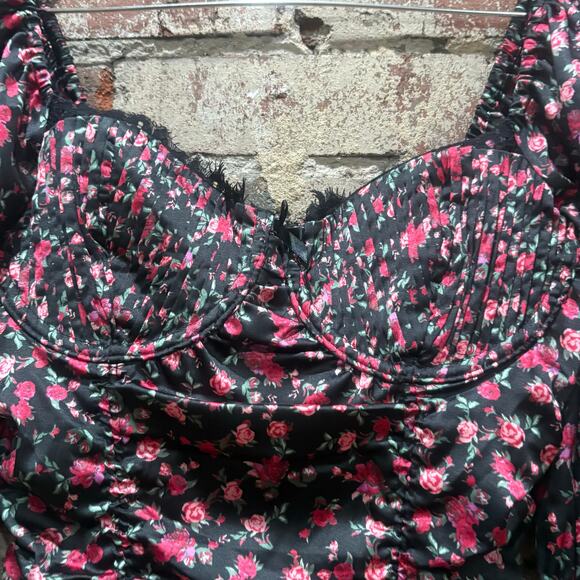 For Love & Lemons Melrose Floral Mini Dress Size Small - Picture 11 of 13